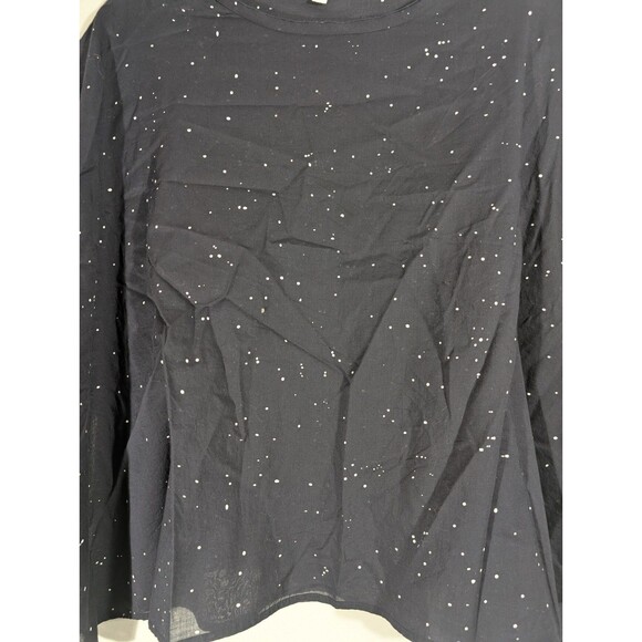 Eileen Fisher Womens Black Cropped Lightweight Poncho Cape Sz XXS/XS Lagenlook - Picture 7 of 8